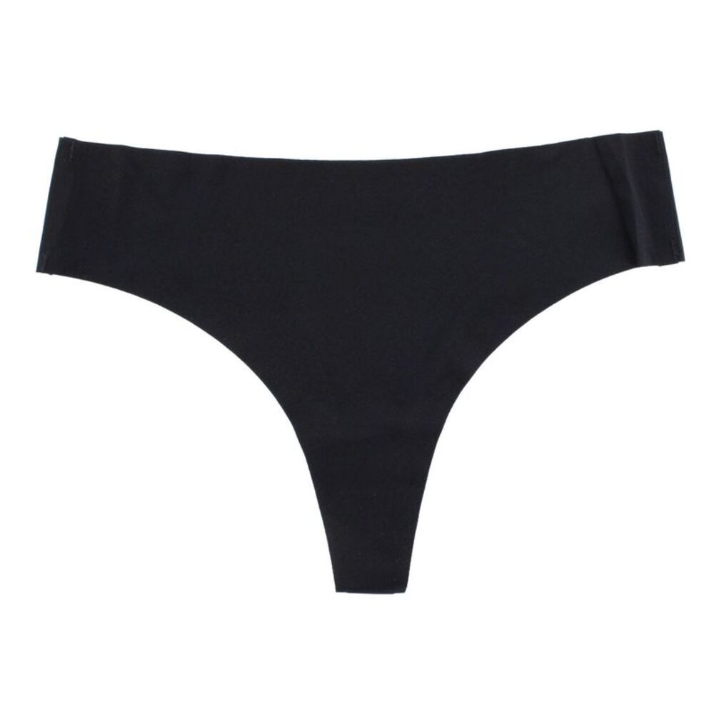 CTM Women's No-Show Smooth Stretch Comfort Thong
